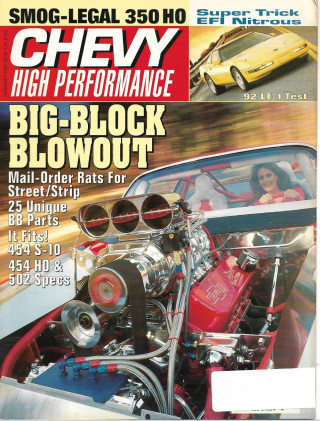 CHEVY HIGH PERFORMANCE 1992 FEB - '92 LT-1 TEST, EFI NITROUS,LEGAL 350 HO